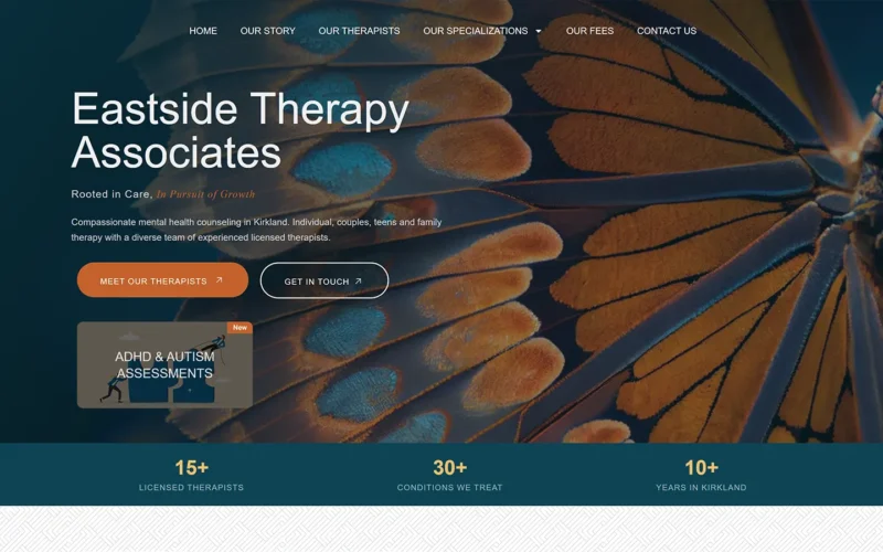 Eastside Therapy Associates website
