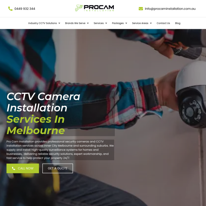 Pro Cam Installation